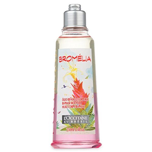 L 'occitane bromelia bi-phase ducha cuerpo aceite aplicar sobre mojado Piel 250 ml