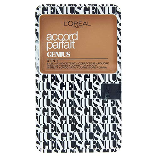 L 'Oréal Paris Make Up Designer – Accord Parfait Genius Compact 4 en 1 – 5 N arena – Lote de 3