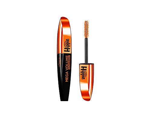 L 'Oreal París Mega Volumen Miss Hippie Mascara Negro Resistente Al Agua