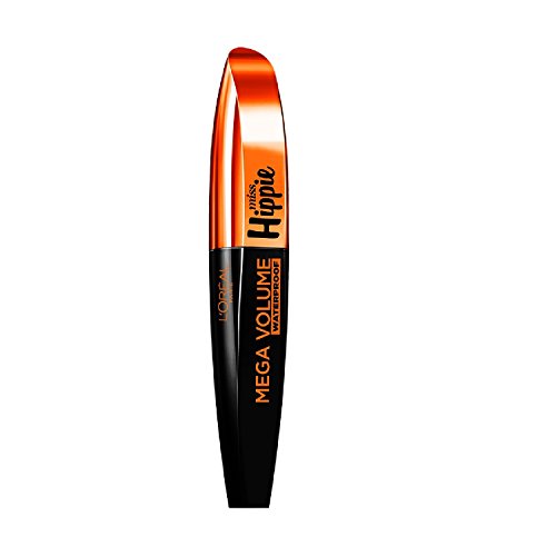 L 'Oreal París Mega Volumen Miss Hippie Mascara Negro Resistente Al Agua