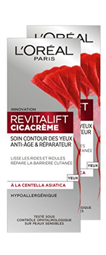 L 'Oréal Paris Revitalift cicacrème cuidado Contour de los ojos antiedad/reparador – Lote de 2