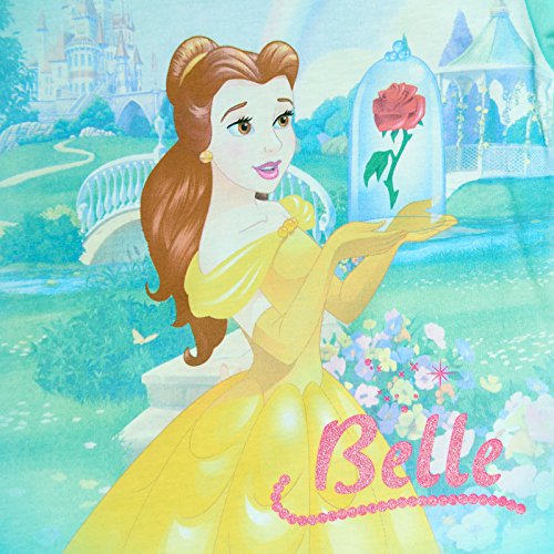 La Bella y la Bestia Disney Princess Kids Camiseta Belle Cotton Turquesa - 110
