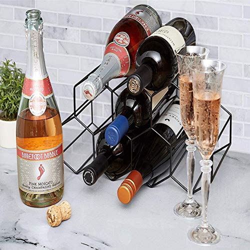 La Botella y el Titular de Vidrio Decoración para Hogar y Cocina para Tienda de Almacenamiento de Vino Tinto Champagne Bebida