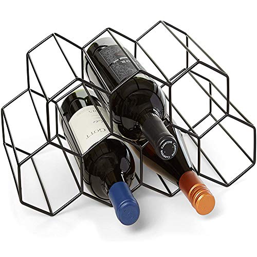 La Botella y el Titular de Vidrio Decoración para Hogar y Cocina para Tienda de Almacenamiento de Vino Tinto Champagne Bebida