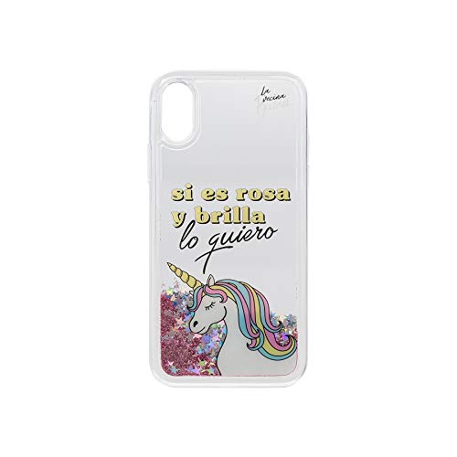 La Vecina Rubia Funda Smartphone - Transparente y Compatible con Apple Iphone X / XS