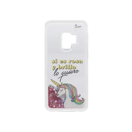 La Vecina Rubia Funda Smartphone - Transparente y Compatible con Samsung Galaxy S9