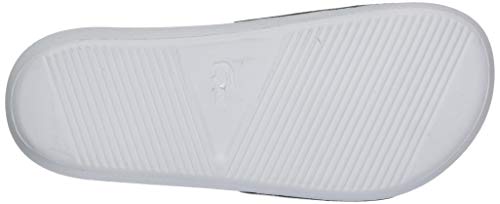 Lacoste Croco Slide Tri 3 CFA, Zapatillas para Mujer, Blanco (Wht/Nvy/Red), 37 EU