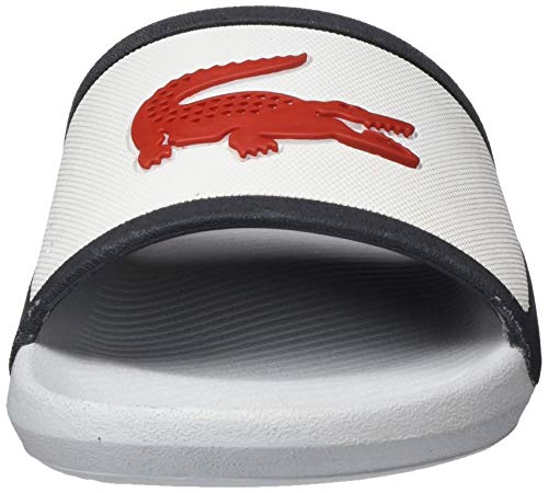 Lacoste Croco Slide Tri 3 CFA, Zapatillas para Mujer, Blanco (Wht/Nvy/Red), 37 EU