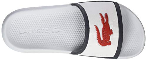 Lacoste Croco Slide Tri 3 CFA, Zapatillas para Mujer, Blanco (Wht/Nvy/Red), 37 EU