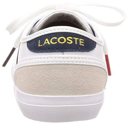 Lacoste Sideline Tri 1 CFA, Zapatillas para Mujer, Blanco (Wht/Nvy/Red), 36 EU