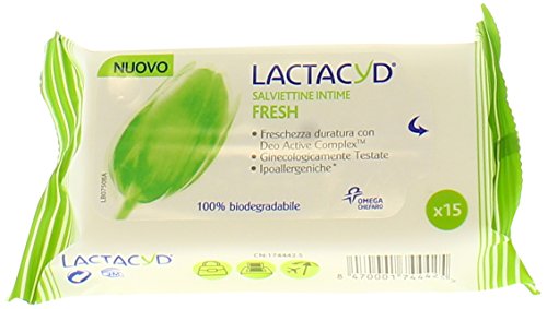 Lactacyd - Fresh - Toallitas húmedas intimas - 15 toallitas