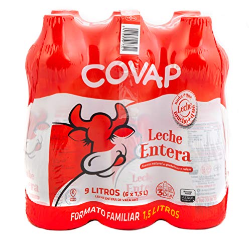 Lacteos Covap Leche Entera Botella 1,5 L 6 Unidades 9000 g