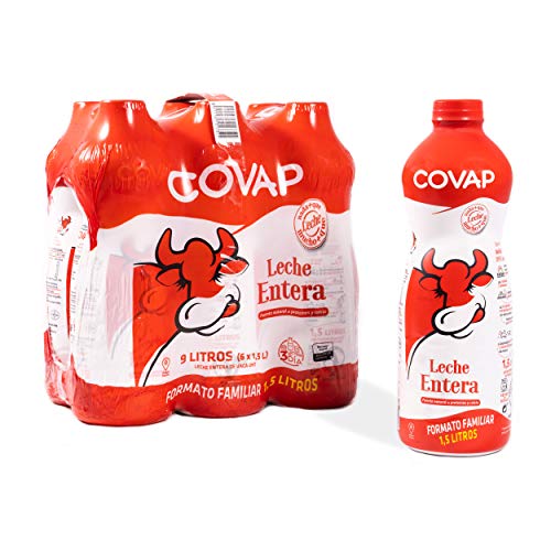 Lacteos Covap Leche Entera Botella 1,5 L 6 Unidades 9000 g