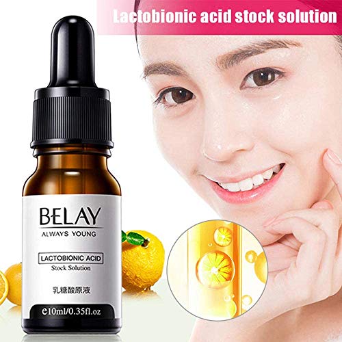 Lactobionic Acid Serum, Wrinkle Face Shrink Care Pores Remove Blackheads 10ML