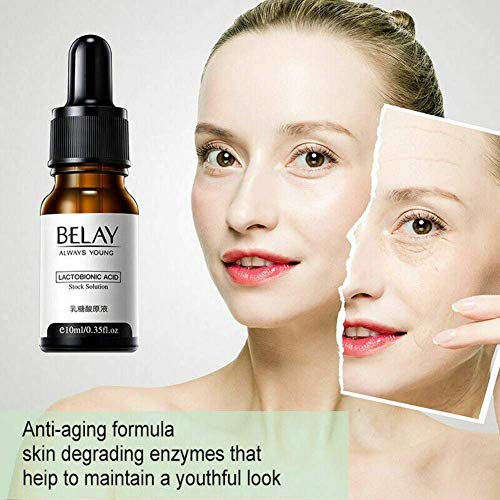 Lactobionic Acid Serum, Wrinkle Face Shrink Care Pores Remove Blackheads 10ML