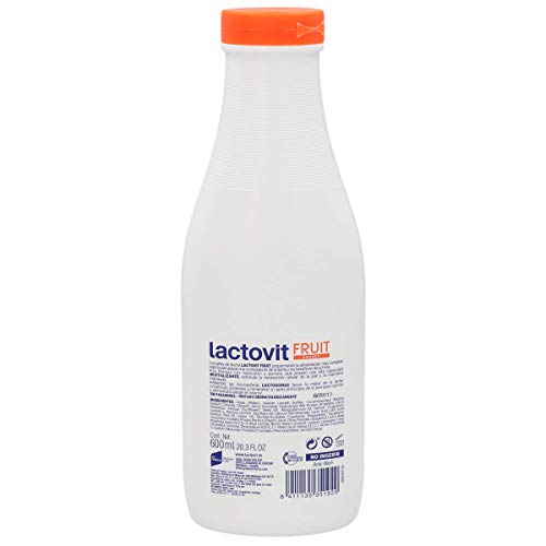 Lactovit - Gel de Ducha Hidratante, Vitalidad y Frescor Fruit Energy con Melocotón y Pomelo, para Piel Seca - 600 ml