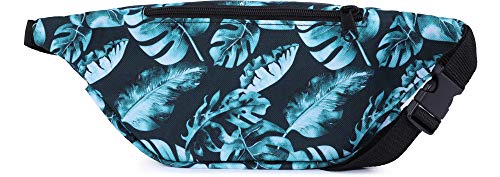 Ladeheid Riñonera Canguro Impermeable Running Ciclismo Mujer LABG01 (Paraíso de Flores-4)