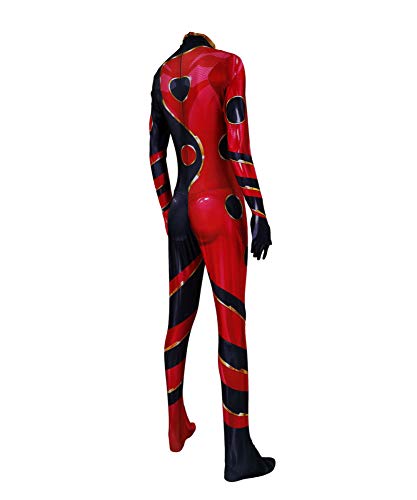 Ladybug Body Cosplay Disfraz 3d Imprimir Superhéroe Halloween Chica Adulto/Niño Zentai Traje,Child-M