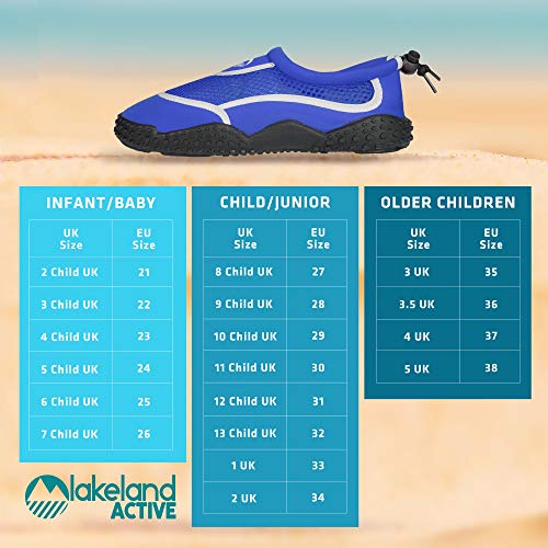 Lakeland Active - Eden Aqua - Zapatos infantiles para el agua, color Azul, talla 35.5 EU