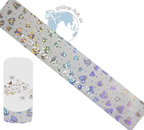 Lámina de transferencia de corazones fondo transparente de Iris ierend