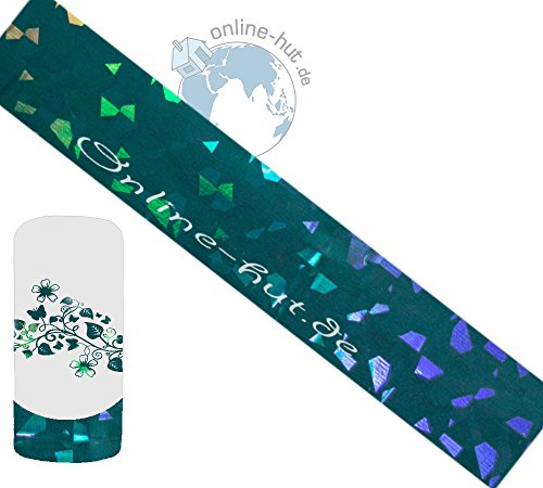 Lámina de transferencia, holograma verde oscuro