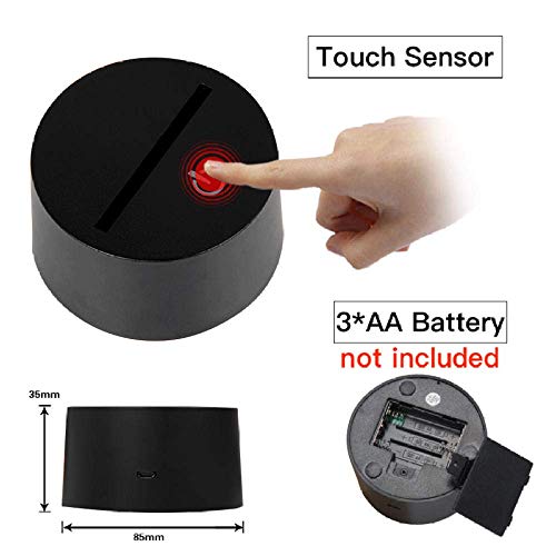 Lámpara De Ilusión 3D Luz De Noche Led Anime Fairy Tail Natsu Dragneel Y Erza Carlet Hug Touch Ensor Para Decoración De La Habitación Infantil Lámpara De Mesa