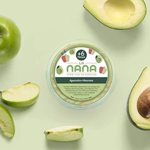 LANANA- Pack Aguacate – 12 tarritos ecológicos de Aguacate y Manzana de 190g
