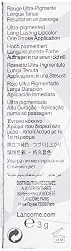 LANCOME ABSOLU Rouge Cream Barra DE Labios 364 Hot Pink Ruby 1UN Unisex Adulto, Negro, Único