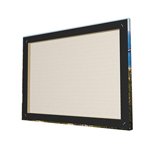 Landscape Aerial View of Malaga with Bullring and Harbor Spain Traditional European City Multicolor Painting Premium Panoramic Canvas Wall Art Painting 12"X 16"