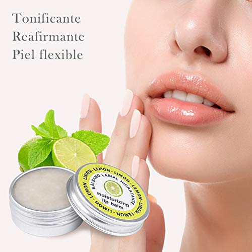 L'Angela Royal, Bálsamo Labial Hidratante, Tonificante, Reafirmante, Para labios, Piel flexible, 15 ml, Limón