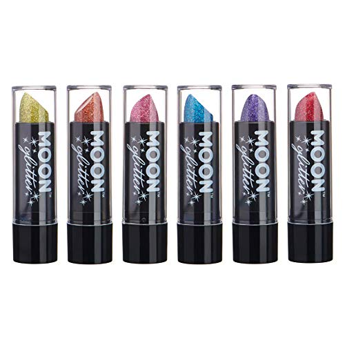 Lápiz Labial Holográfico Brillante por Moon Glitter - 5g - Set de 6 colores