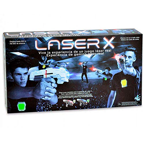 Laser X- Pistola Doble, Color Blanco/Gris (Cife Spain 98139)