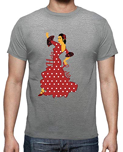 latostadora - Camiseta Lola para Hombre Gris vigoré L