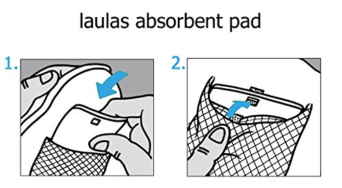 laulas Almohadillas absorbentes para ropa funcional sudor axilar - 40 unidades