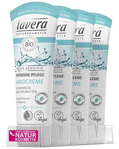 Lavera crema de manos Sensible, 75 ml, 4-pack (4 x 0.075 l)