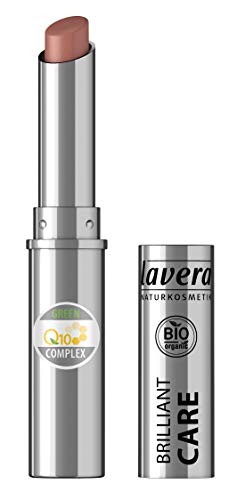 lavera Pintalabios Beautiful Lips Brilliant Care Q10 -Light Hazel 08- Lipstick ∙ Barra de Labios ∙ Colores delicados ∙ Cosmética Natural ✔ Bio ✔ Maquillaje Organico 100% Certificado (1.7 gr)