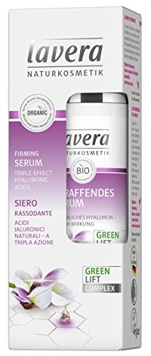 lavera Suero y líquido nocturno facial - ácido hialurónico - vegano cuidado facial biológico cosméticos naturales 100% certificados - 30 ml