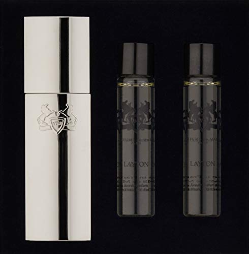 Layton Royal Essence by Parfums De Marly Three Eau De Parfum Sprays Travel Set 3 x .34 oz / 3 x 10 ml (Men)