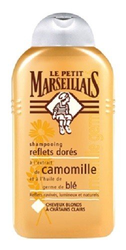 Le Petit Marseillais - Champú con extracto de camomila y aceite de germen de trigo para cabello rubio, 250 ml