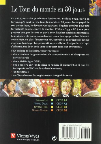 Le Tour Du Monde En 80 Jours+cd (Chat Noir. Lire Et S'entrainer)
