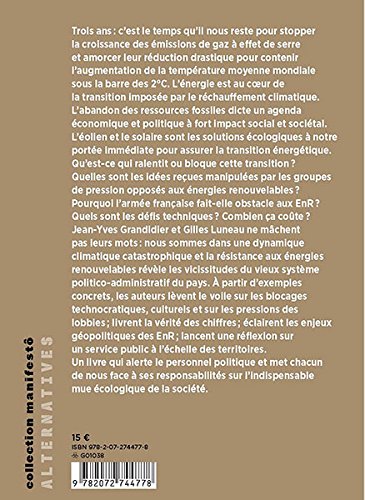 Le vent nous portera: Le pari gagnant de la transition énergétique (Manifestô)