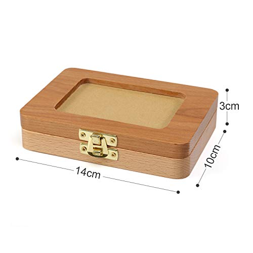 LEADSTAR Caja Dientes de Leche, Marcos de Foto, Caja para Guardar Dientes de Bebé para Niño y Niña, Almacenaje Madera de Souvenir Teeth Box, Recuerdos Regalo para Recién Nacidos, Conjunto de 5 Piezas