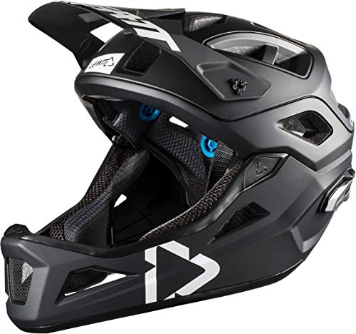 Leatt DBX 3.0 Enduro V2 Casco Mixto, Color Blanco y Negro, tamaño 55-59 cm