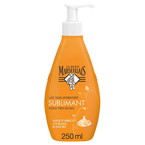 Leche hidratante Le Petit Marseillais Nacre Sublime P Tsec Huile d'Abricot, botella de 250 ml.
