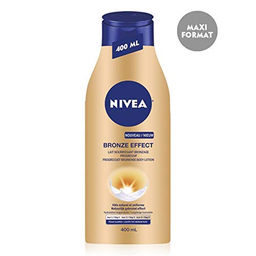 Leche nutritiva Nivea con efecto bronceado progresivo para pieles claras, 400 ml