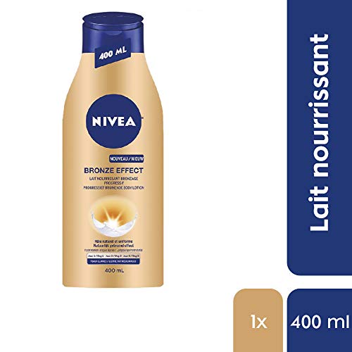 Leche nutritiva Nivea con efecto bronceado progresivo para pieles claras, 400 ml