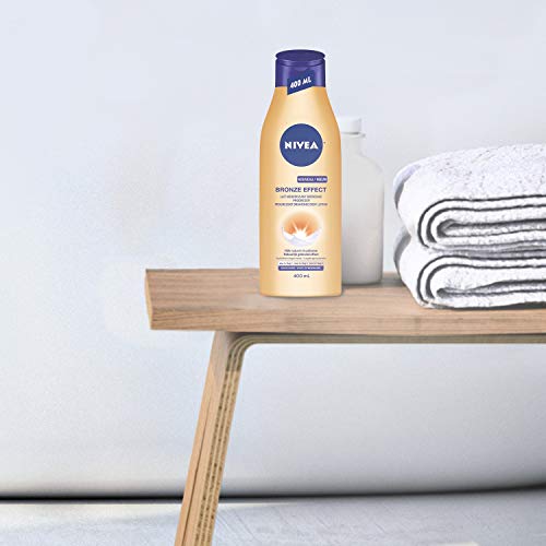 Leche nutritiva Nivea con efecto bronceado progresivo para pieles claras, 400 ml