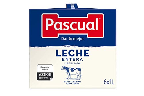 Leche Pascual - Clásica Leche Entera - 1 L (Paquete de 6)