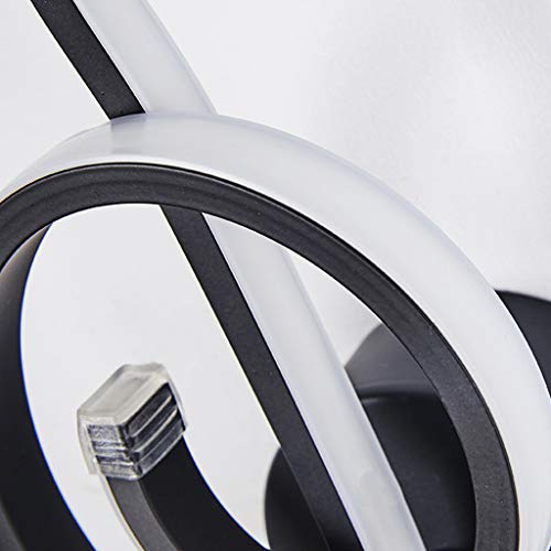 LED Aplique Pared Lámpara Pared Moderna Metal Aluminioo Aplique Luces Sala Estar Luz Colgante Dormitoriocreatividad Linterna De Pared Pasillo Cabecera Decoración Lámpara Pared,Negro,white light