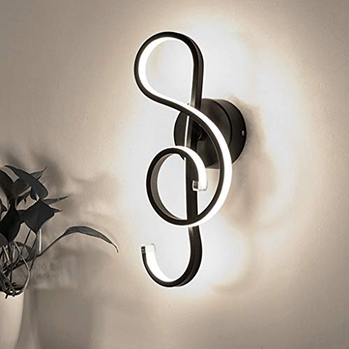 LED Aplique Pared Lámpara Pared Moderna Metal Aluminioo Aplique Luces Sala Estar Luz Colgante Dormitoriocreatividad Linterna De Pared Pasillo Cabecera Decoración Lámpara Pared,Negro,white light